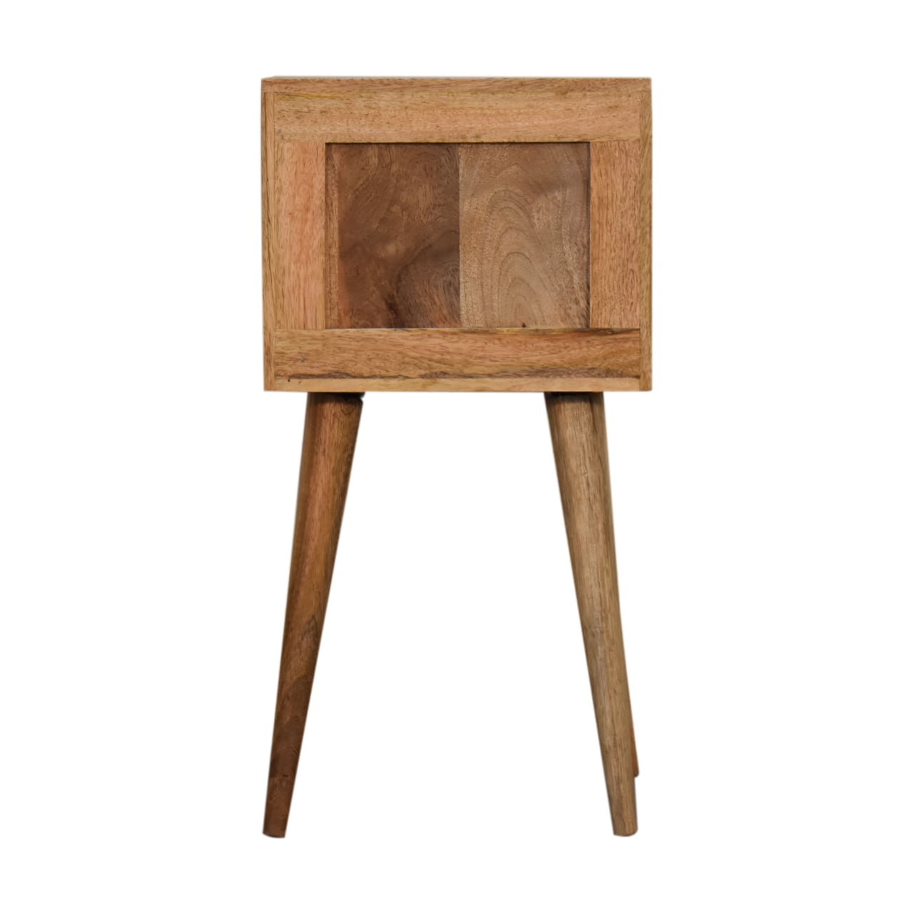 Mini Bone Inlay 2 Drawer Bedside - Handmade Solid Wood Nightstand