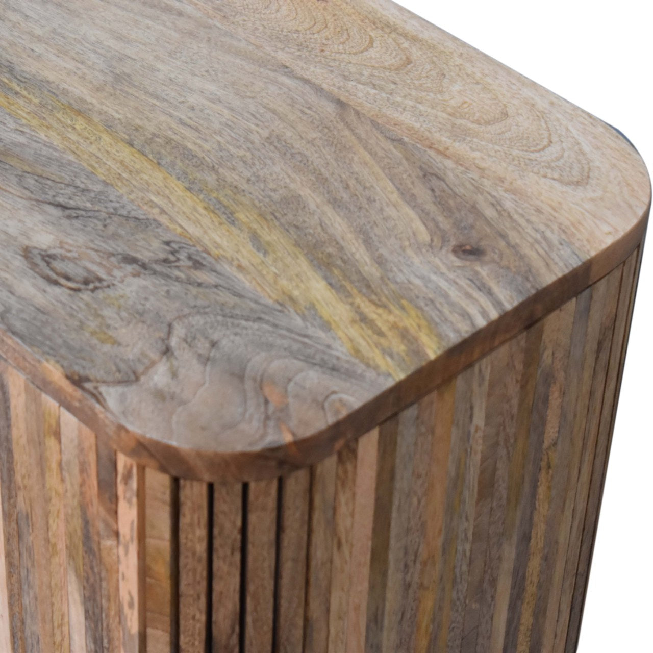 3 Drawer and 2 Shelf Panel Mokka Sideboard - Handmade Solid Wood