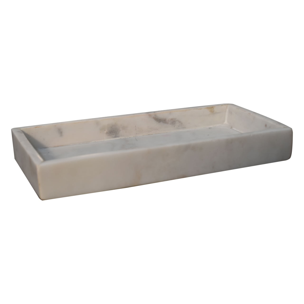 Natural Marble Bathroom Set of 5 with Brass - Handmade