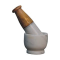 Small Marble Pestle and Mortar - Handmade Kitchen Grinding Tool