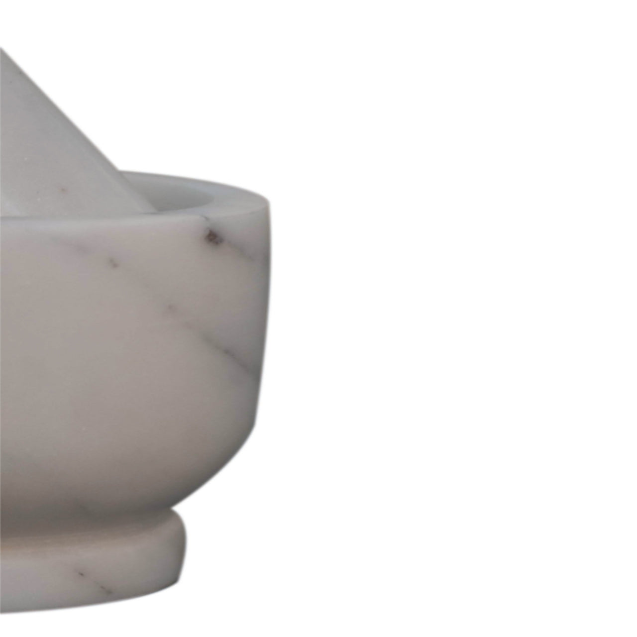 Small Marble Pestle and Mortar - Handmade Kitchen Grinding Tool
