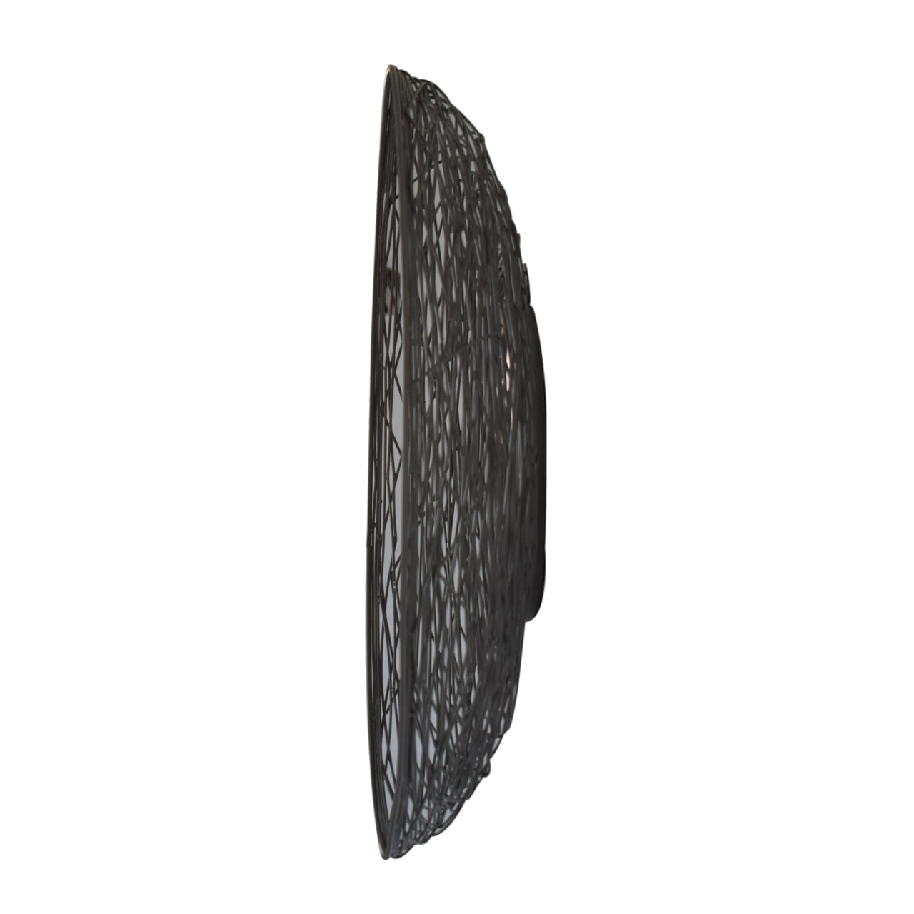 French Grey Round Nested Mirror - Handmade