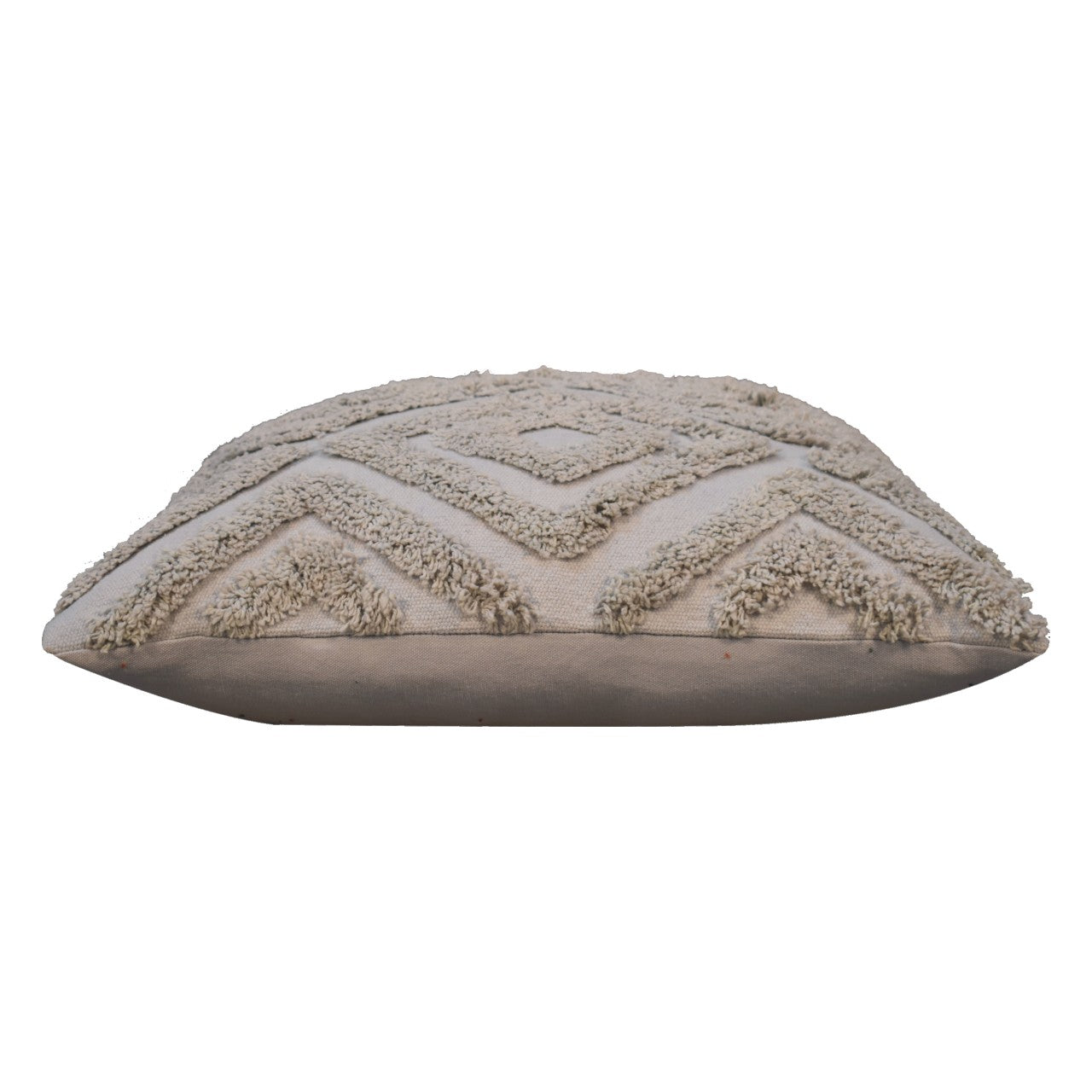 2 Grey Diamond Tassle Cushions - 2 Grey Mini Diamond Tassle Cushions