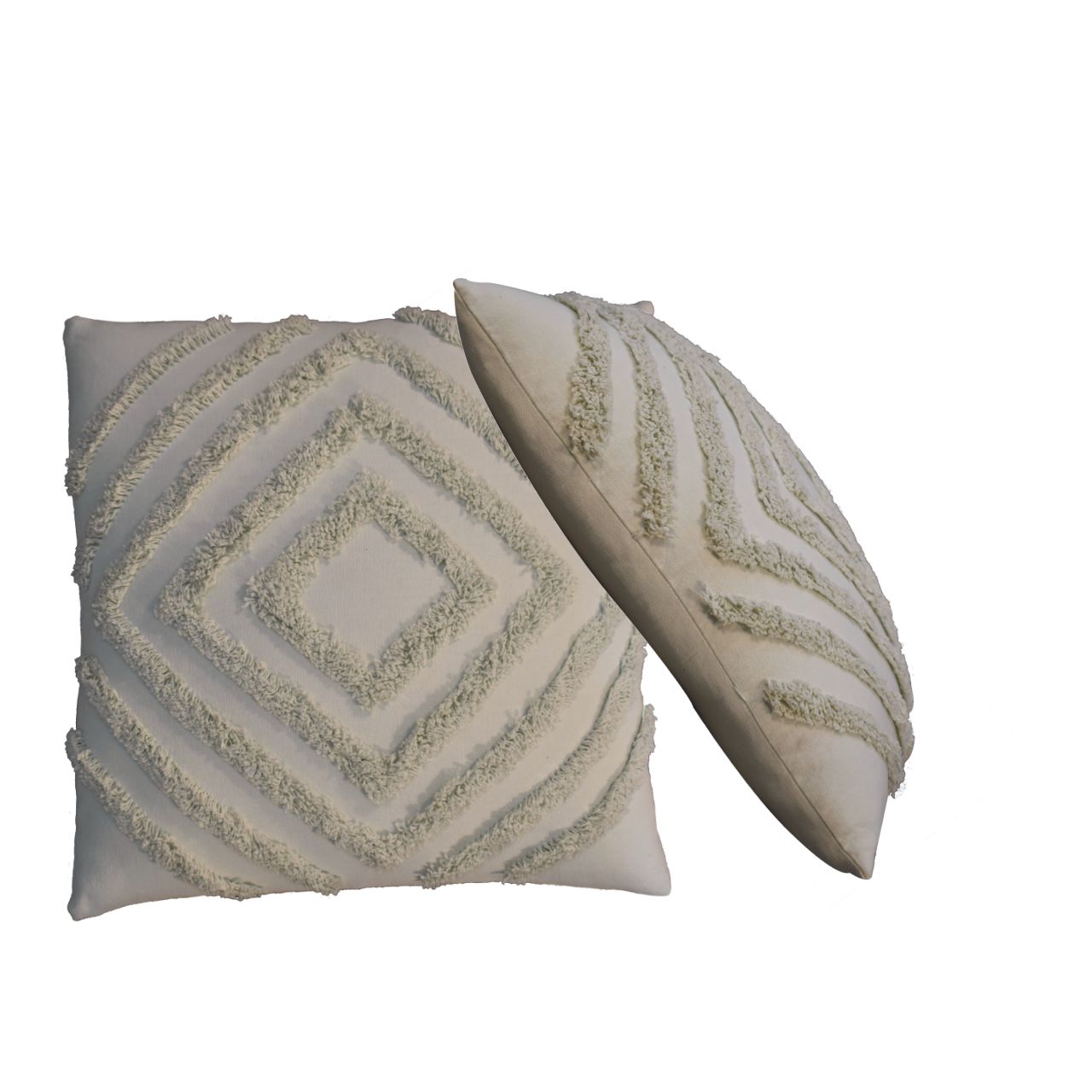Set of 2 Tacy Sage Green Cushions – Decorative Throw Pillows