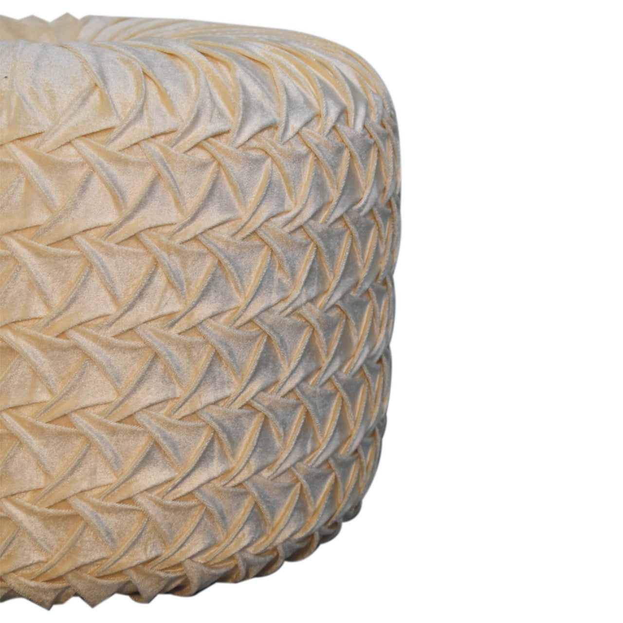 White Hart Pouffe - Handmade Upholstered Footstool Ottoman