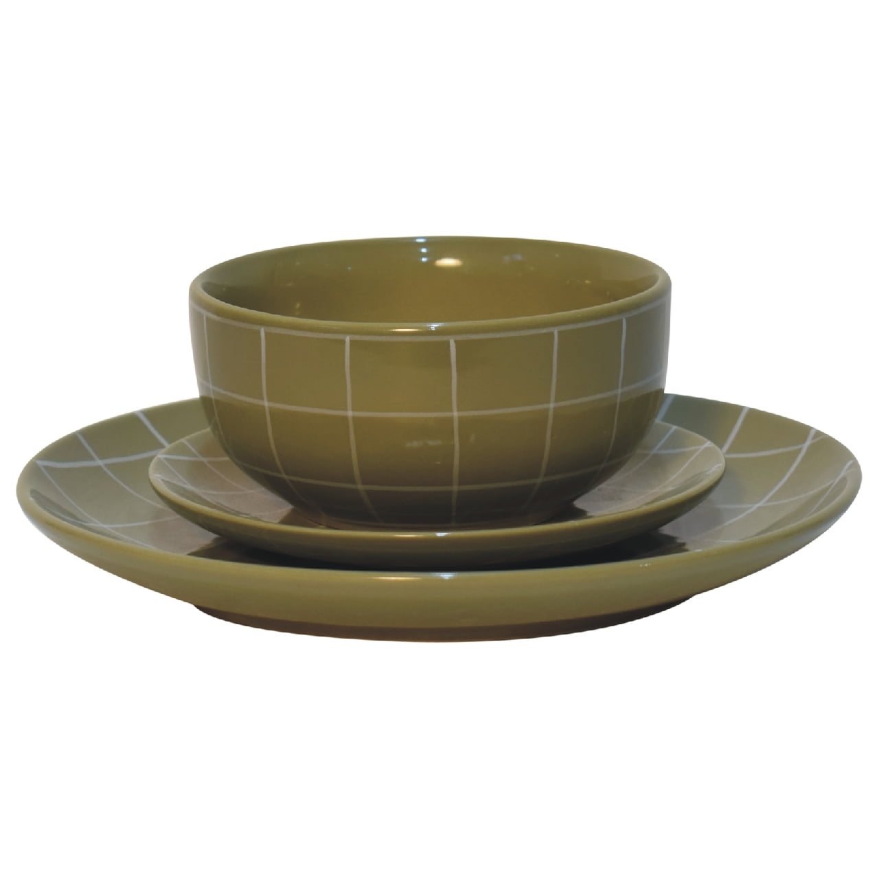Contemporary Handmade Ceramic Dinner Set - 12 pieces (DInner Plates, Salad Plates, Bowls)