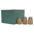 Hourglass Candle Set of 3 - Lemon & Pine, Honeysuckle & Jasmine and Orange, Lime & Basil
