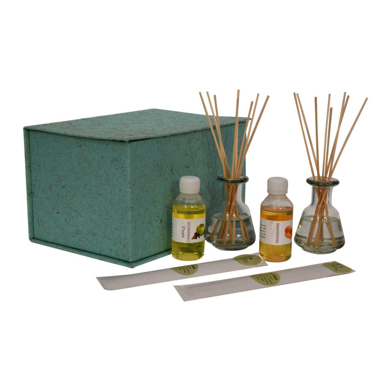 Natural Reed Diffuser Set – 2x 100ml Oils + 16 Reeds (20pcs Total)