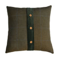 Quinn Cushion Set of 2 - Green Olive Tartan & Green Velvet