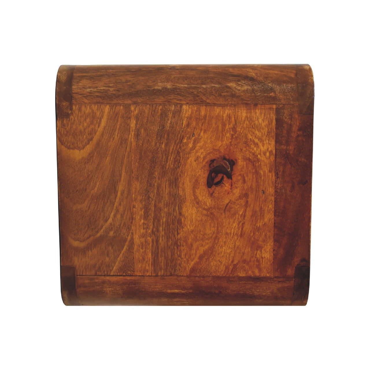 Handmade Solid Wood Floating Bedside Table 2 Drawer - Chestnut Nightstand