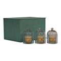 Round Cande Set of 3 - Lemon & Pine, Honeysuckle & Jasmine and Orange, Lime & Basil