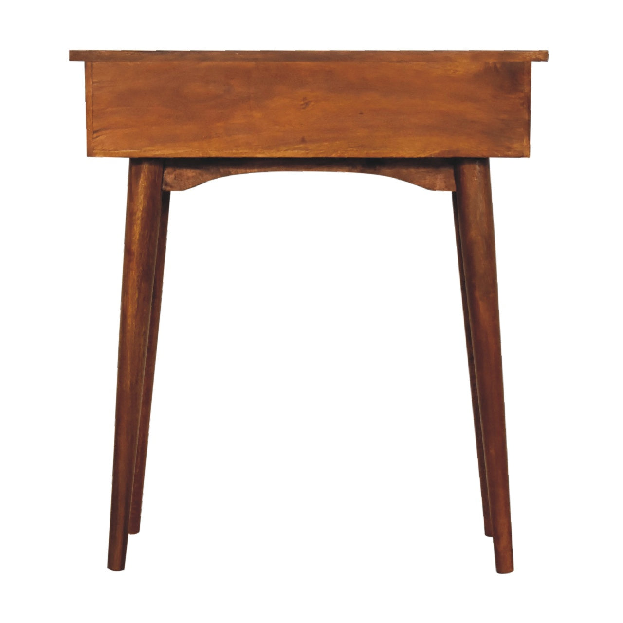 Classic 2-Drawer Solid Wood Hallway Console Table in Chestnut