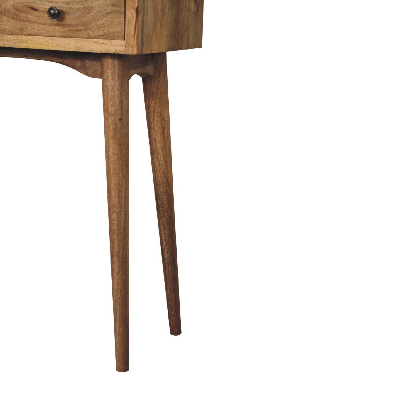 Classic 2-Drawer Solid Wood Hallway Console Table in Oak