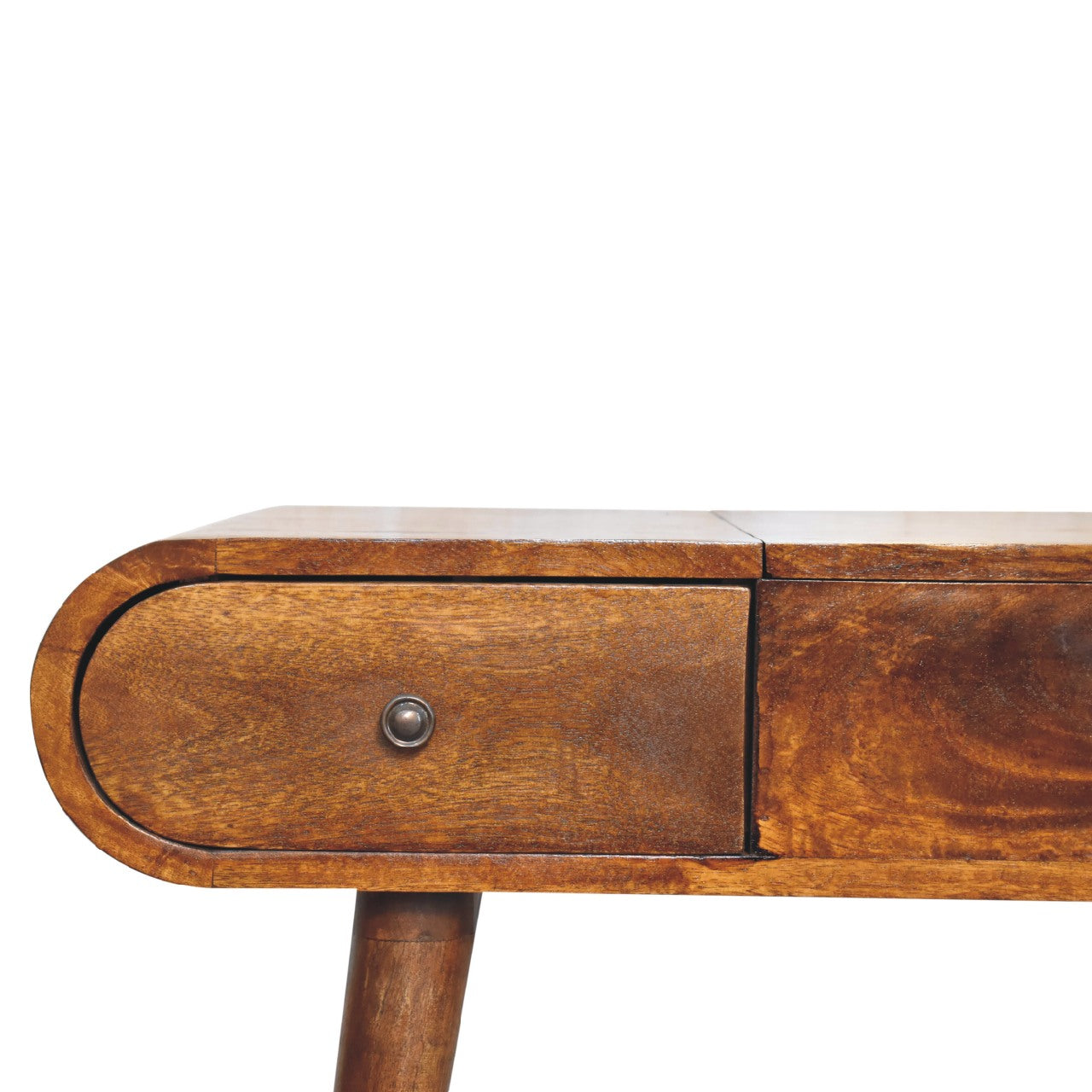 Chestnut Mirror Dressing Table with two drawers and mirror- Handmade Solid Wood Furniture