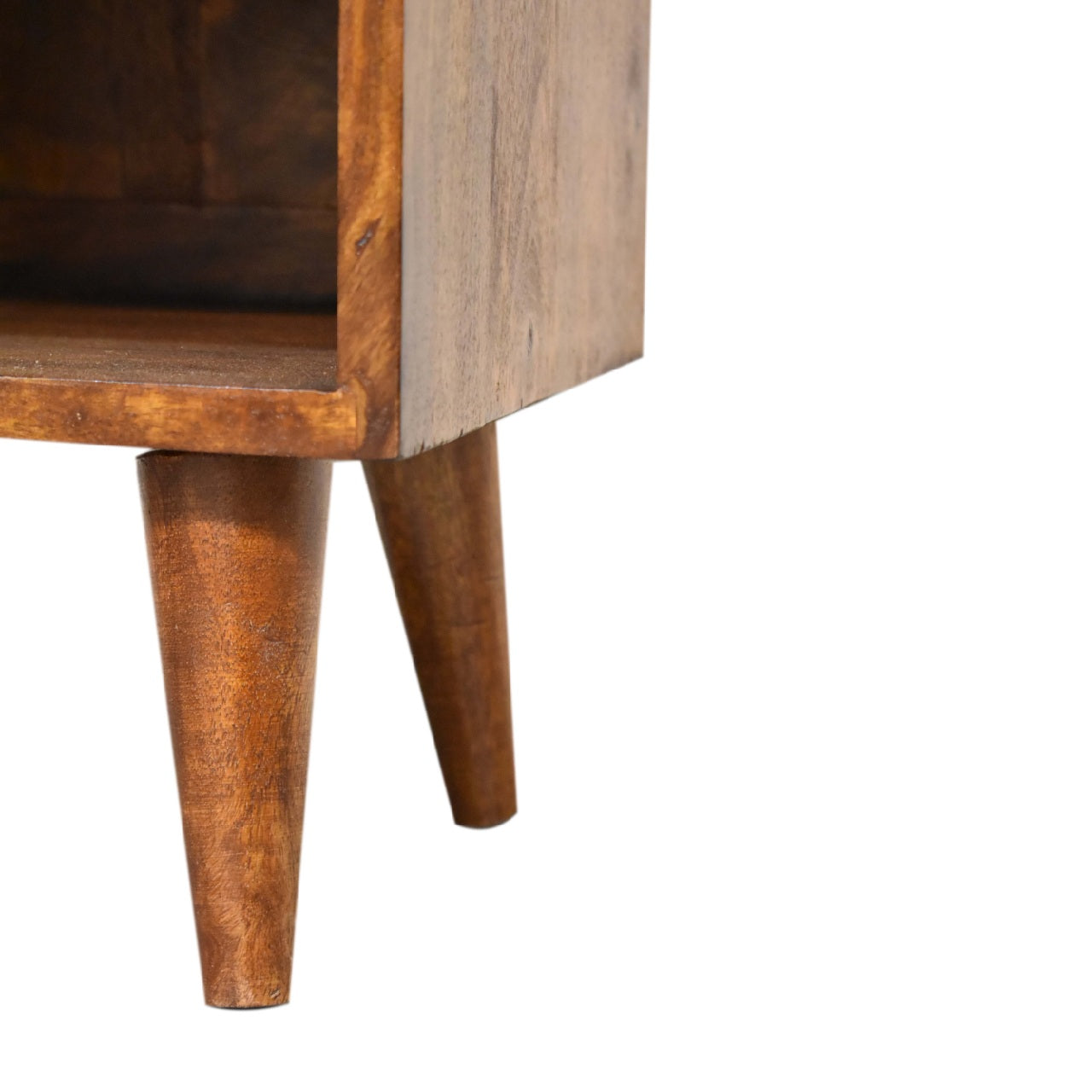 Manila Gold 1 Drawer and Shelf Bedside - Elegant Compact Nightstand