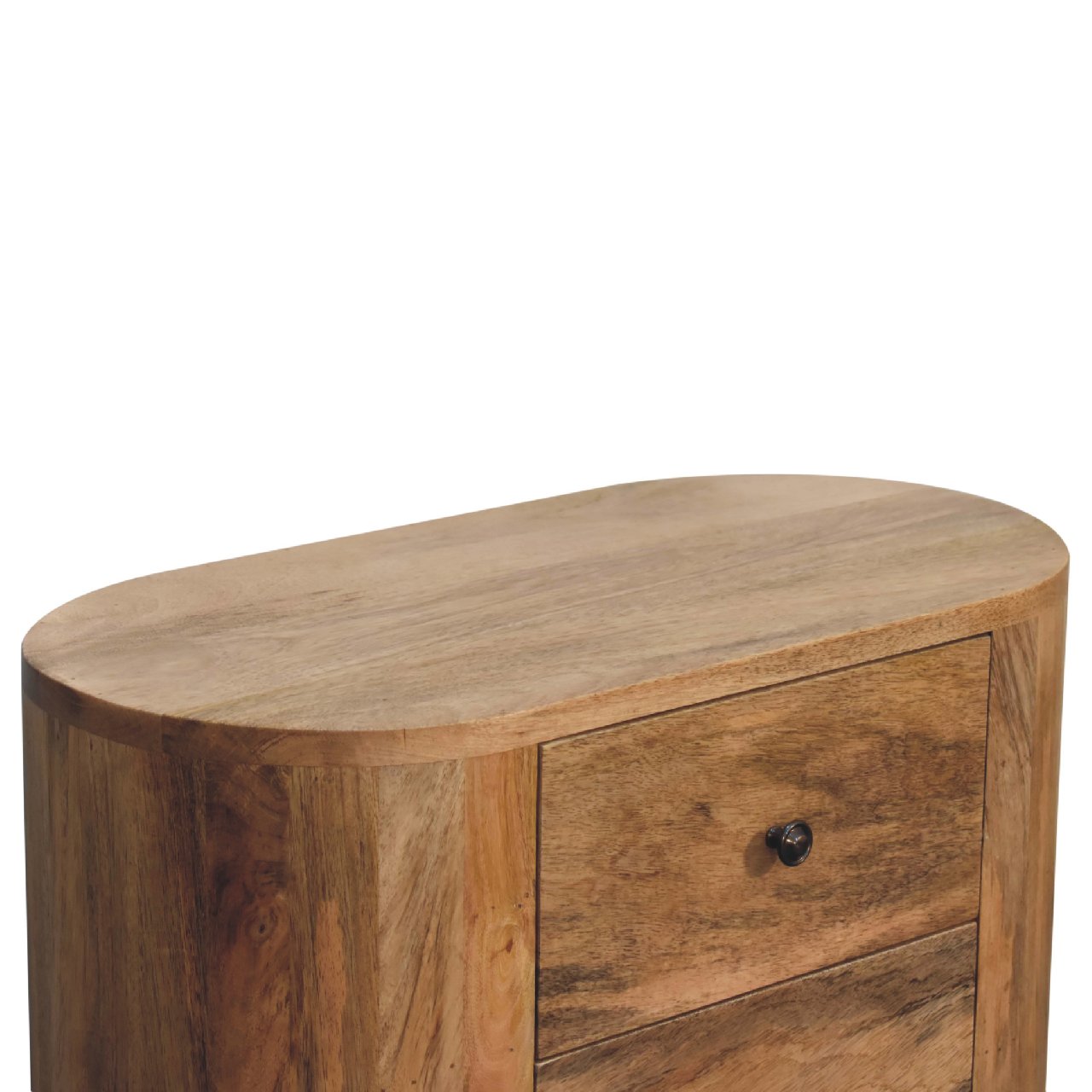 Mini Oak-ish Cabinet - 3 Drawer Handmade Solid Wood Storage Unit with Nordic Legs & Oak Finish