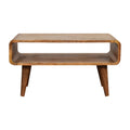 Open Chelf Coffee Table / Media Unit - Nordic Style Handmade Solid Wood
