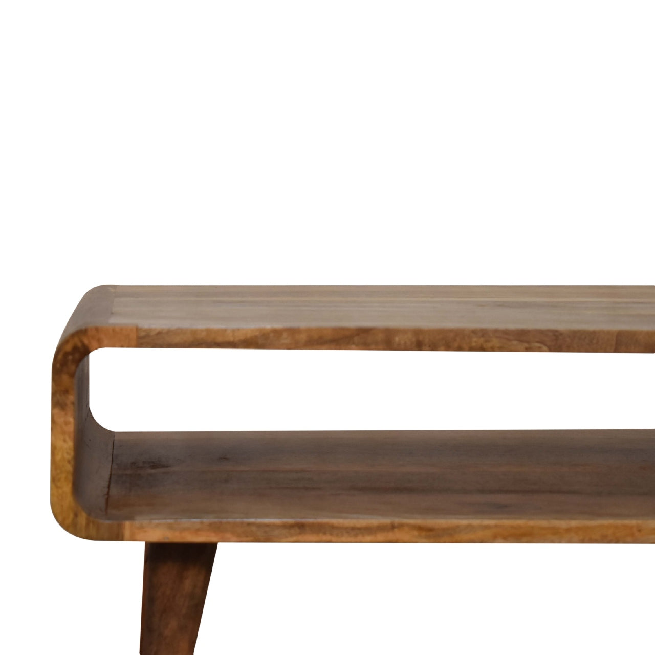 Open Chelf Coffee Table / Media Unit - Nordic Style Handmade Solid Wood