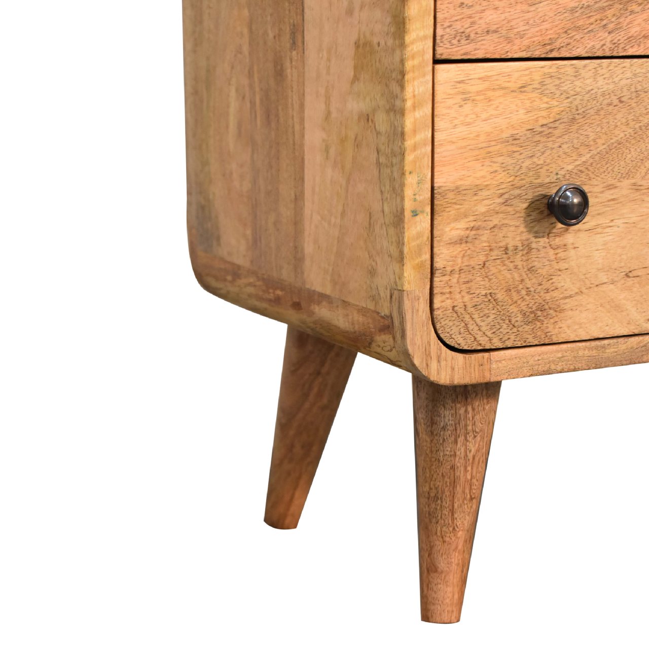 3 Drawer Chest – Handmade Solid Wood Retro Design in Oak Finish