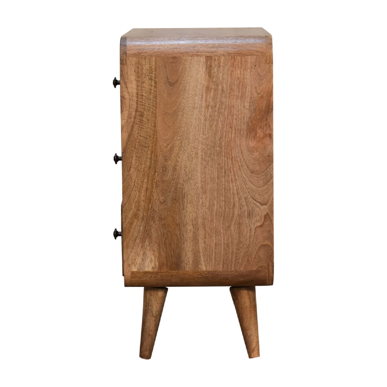 3 Drawer Chest – Handmade Solid Wood Retro Design in Oak Finish