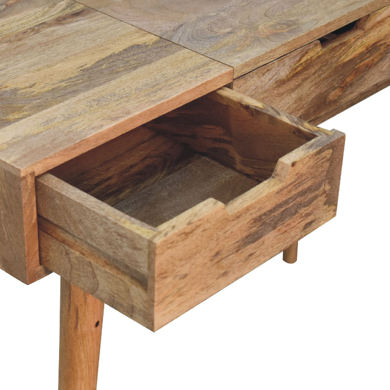 Dressing Table with Drawers & Mirror – Handmade Solid Wood Vanity with Storage