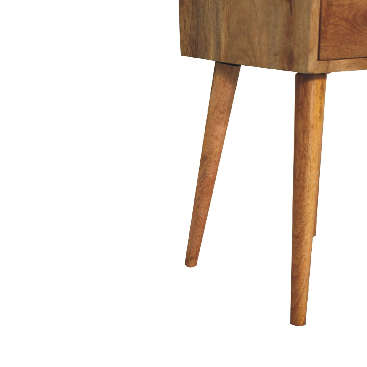 Mini 2 Drawer Oak Bedside Table | Handmade Solid Wood Nightstand