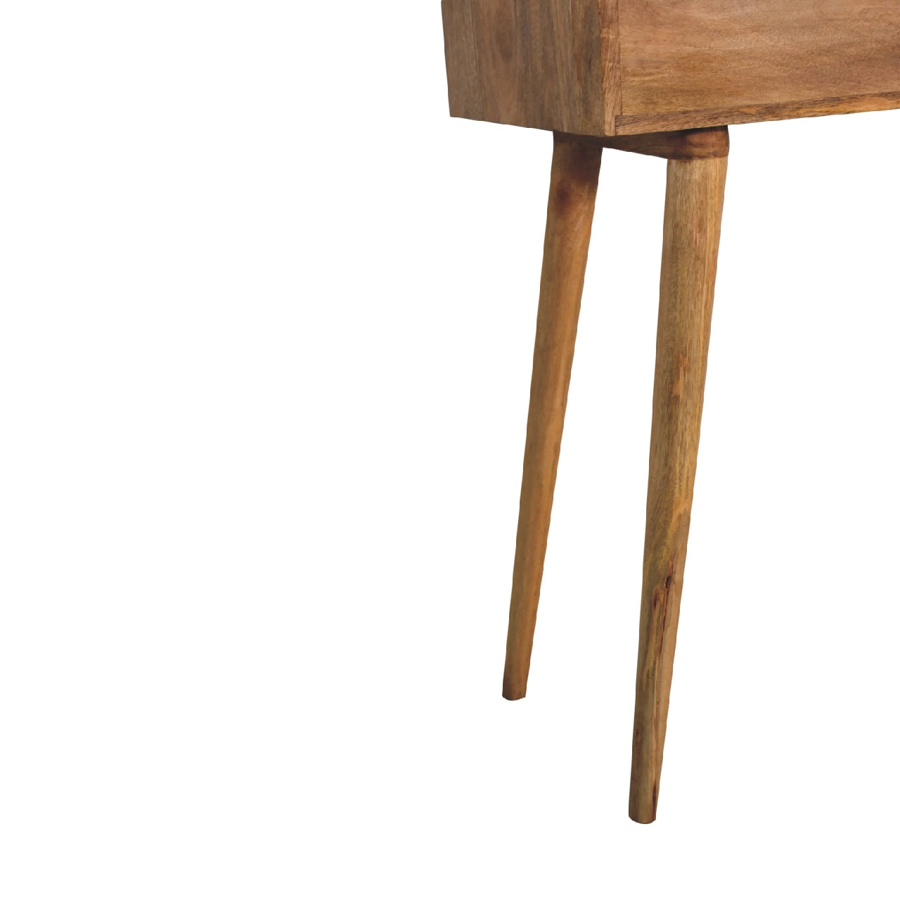 Mini Dressing Table With Storage and Mirror - Handmade Solid Wood Vanity