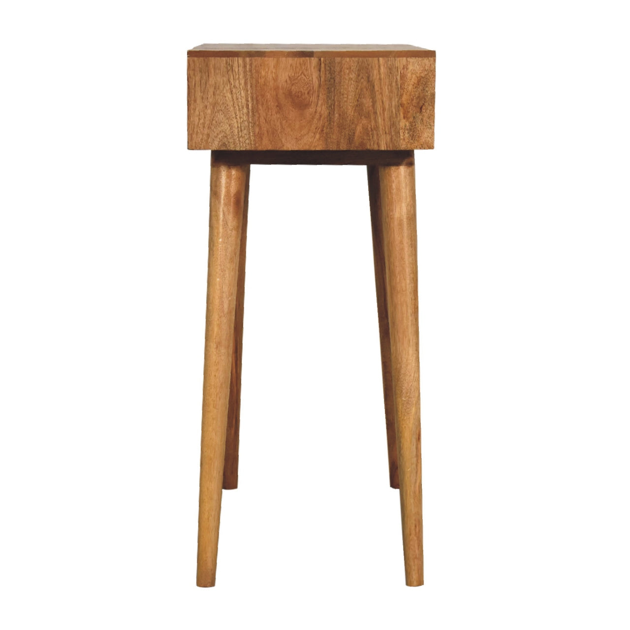 Mini Dressing Table With Storage and Mirror - Handmade Solid Wood Vanity