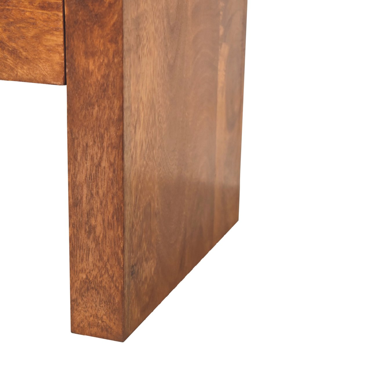 Darcy Chestnut Bedside - Handmade Solid Wood Nightstand with Drawer and Soft Edges