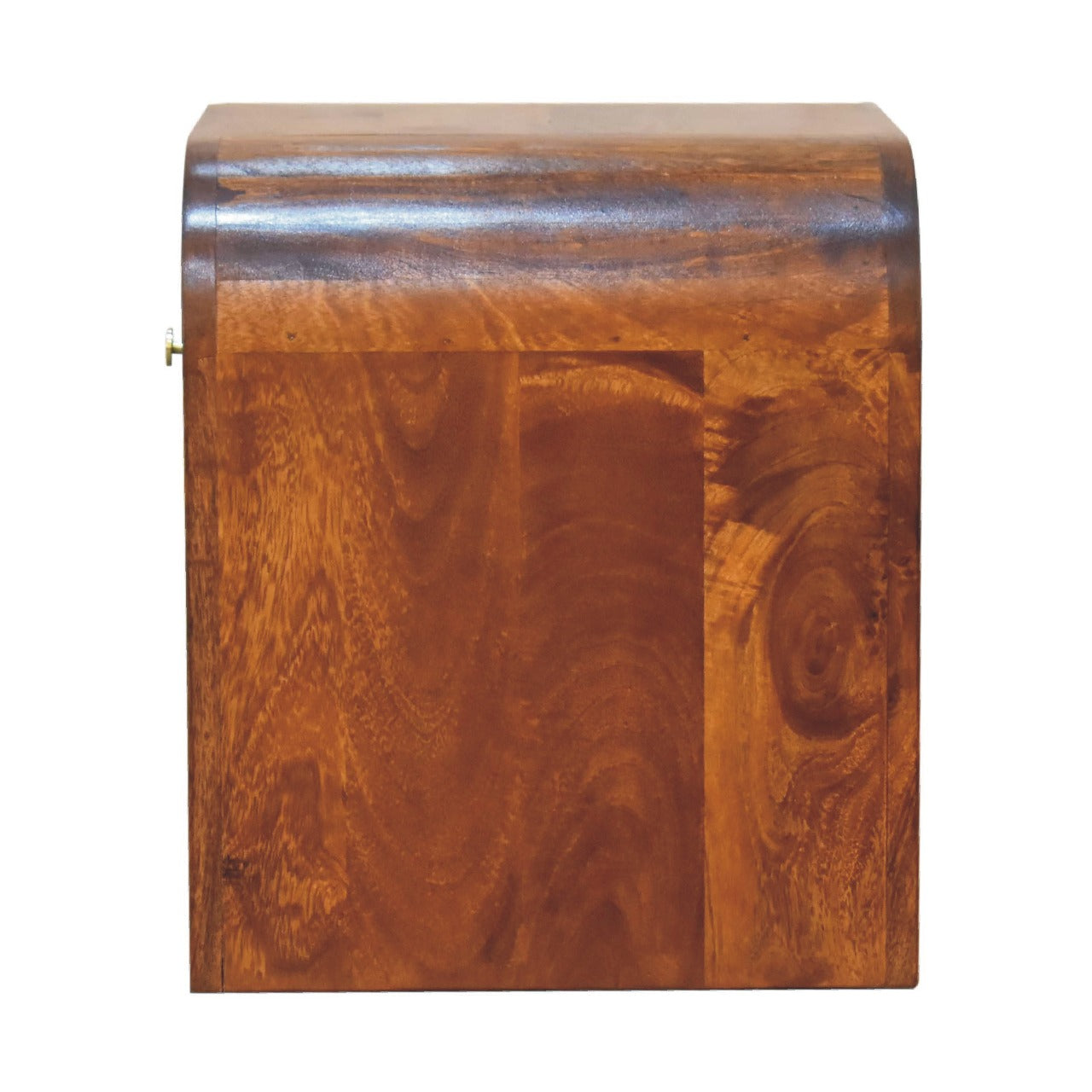 Darcy Chestnut Bedside - Handmade Solid Wood Nightstand with Drawer and Soft Edges