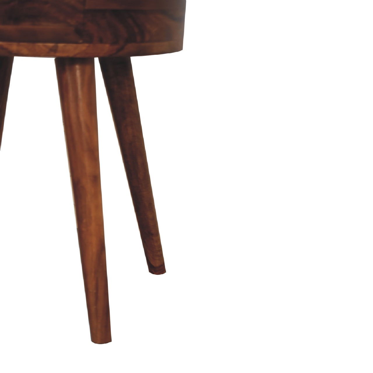 Alina Honey Bedside With Drawer - Handmade Solit Wood Nordic Design