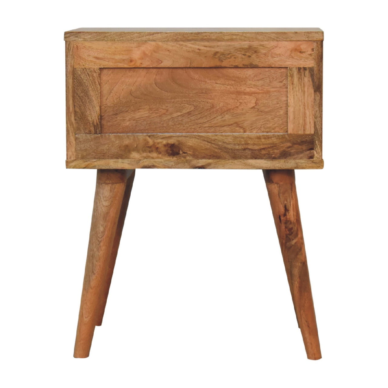 Handmade Solid Wood Nightstand with 2 Drawers Slade Design & Nordic Legs