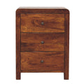 Aspen 3 Drawer Bedside - Handmade Solid Wood Luxury Furniture