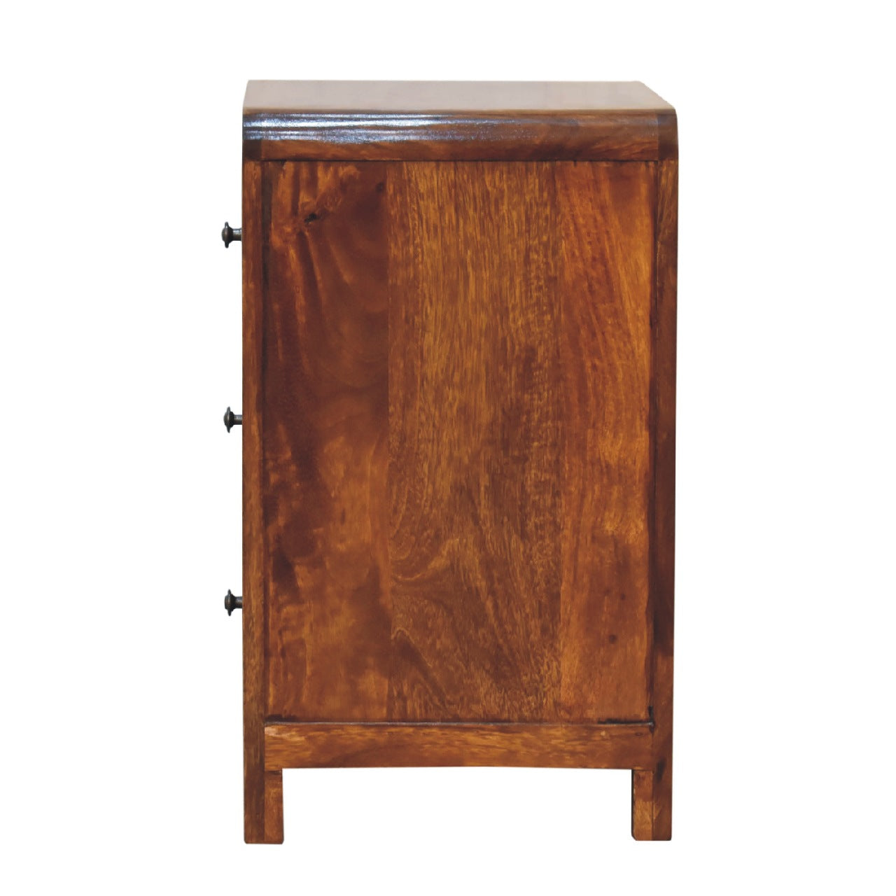 Aspen 3 Drawer Bedside - Handmade Solid Wood Luxury Furniture