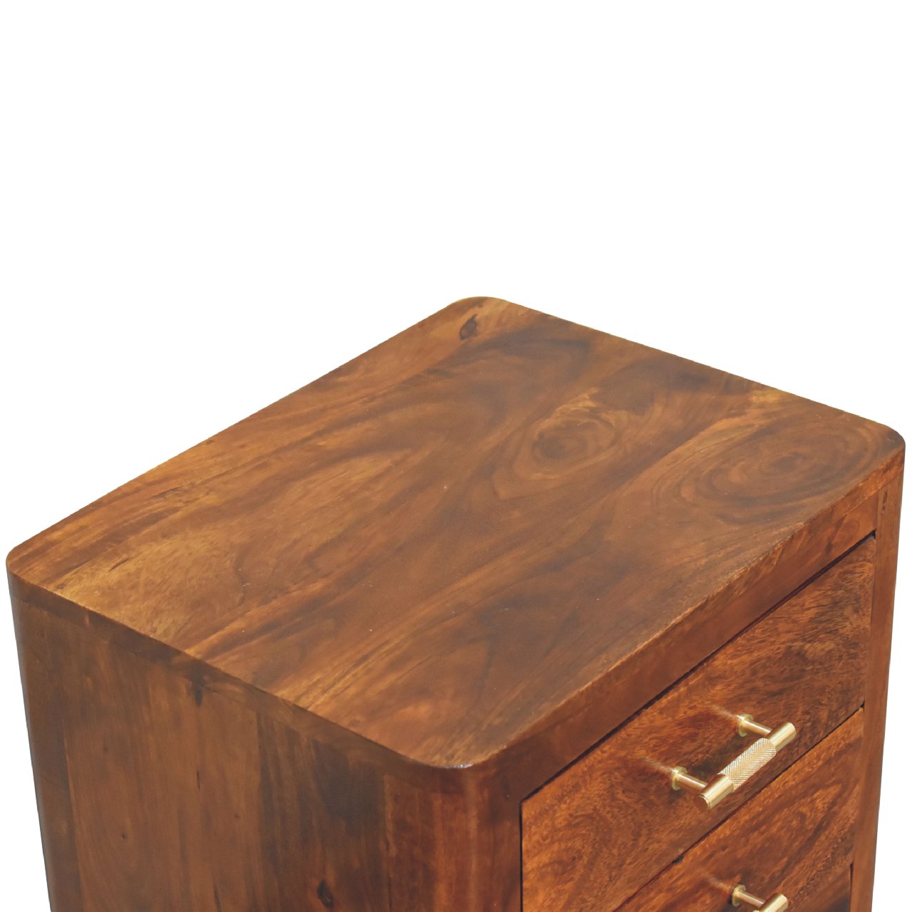 3 Drawer Luca Bedside - Handmade Solid Wood Nightstand with Drawer