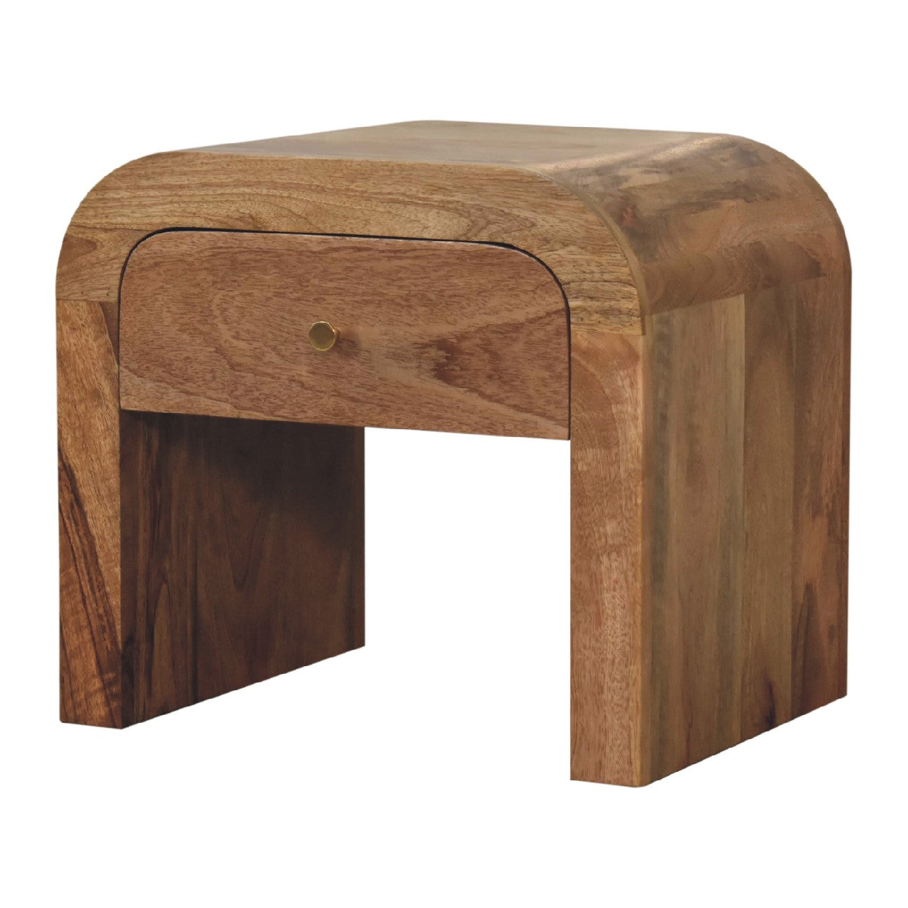 Darcy Bedside - Handmade Solid Wood Nightstand with Drawer and Soft Edges