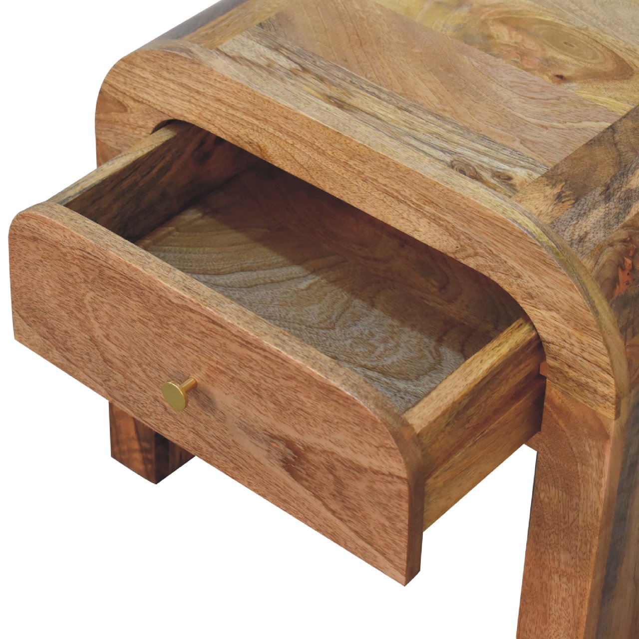 Darcy Bedside - Handmade Solid Wood Nightstand with Drawer and Soft Edges