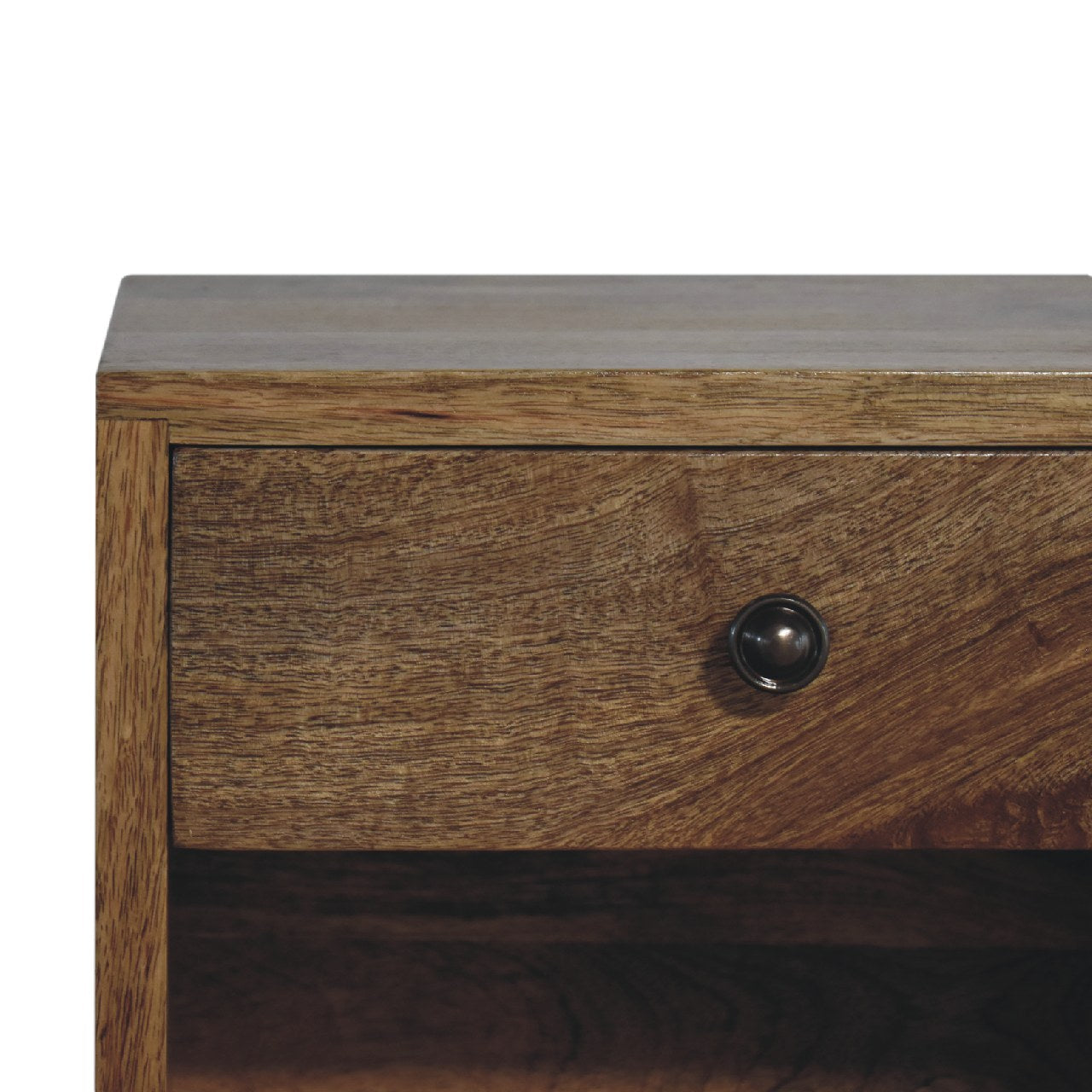Floating Mini Classic Bedside - Handmade Solid Wood With Drawer And Shelf