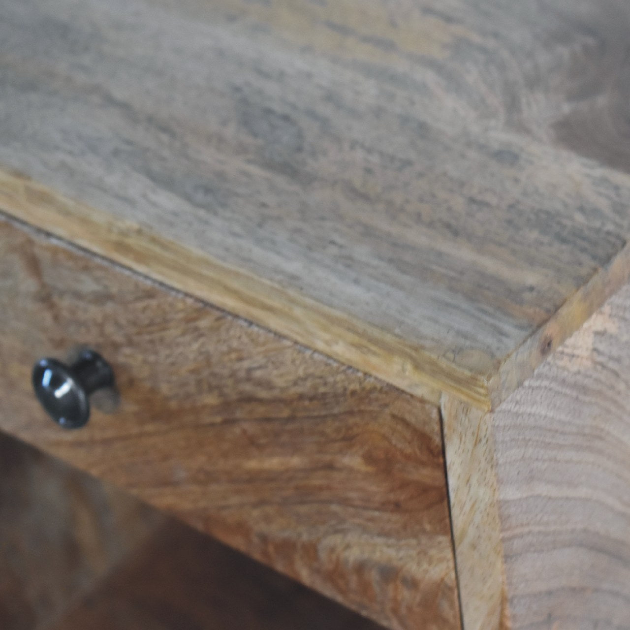 Floating Mini Classic Bedside - Handmade Solid Wood With Drawer And Shelf