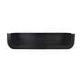 Indira Floating Console Table - Handmade Solid Wood Wall-Mounted Table in Black