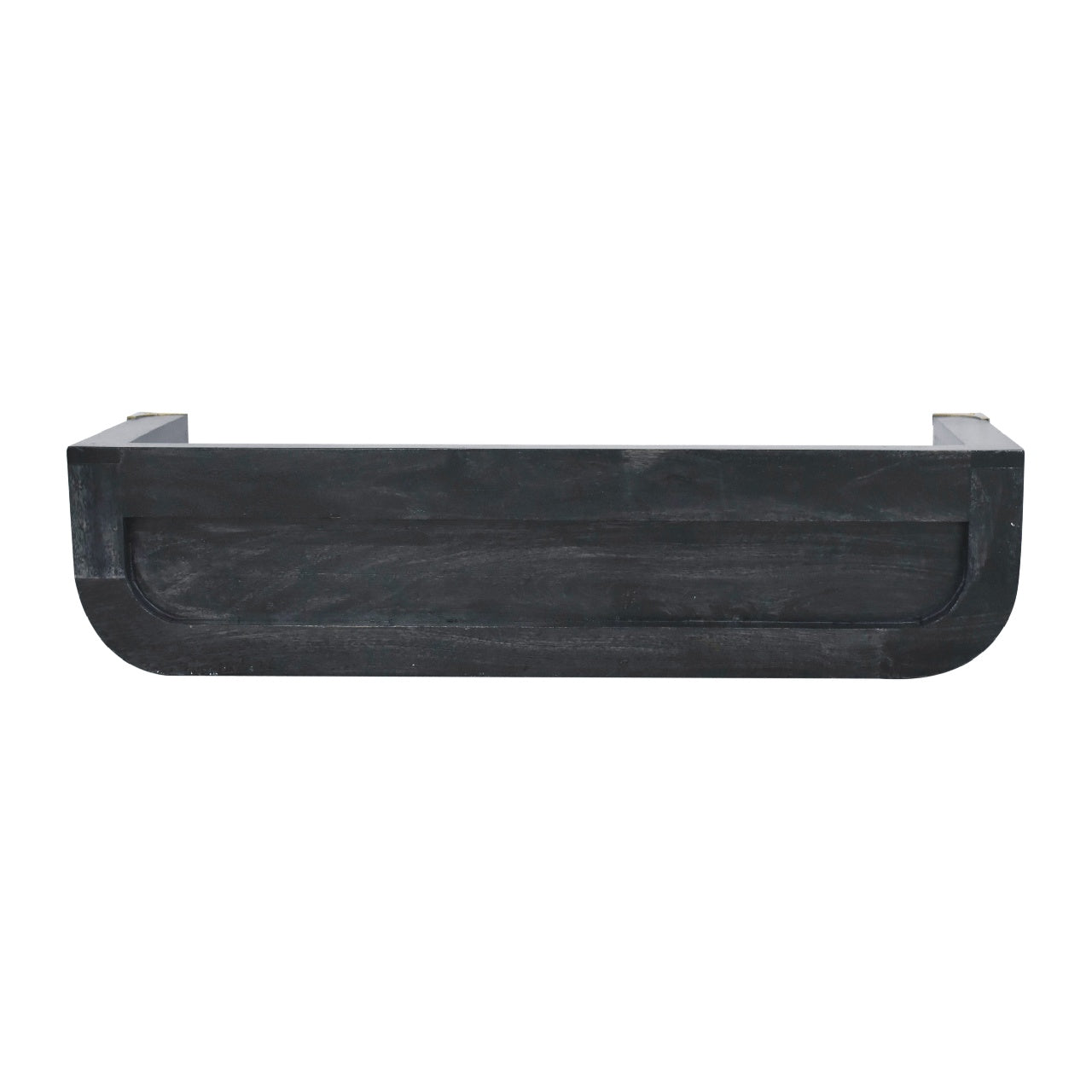 Indira Floating Console Table - Handmade Solid Wood Wall-Mounted Table in Black