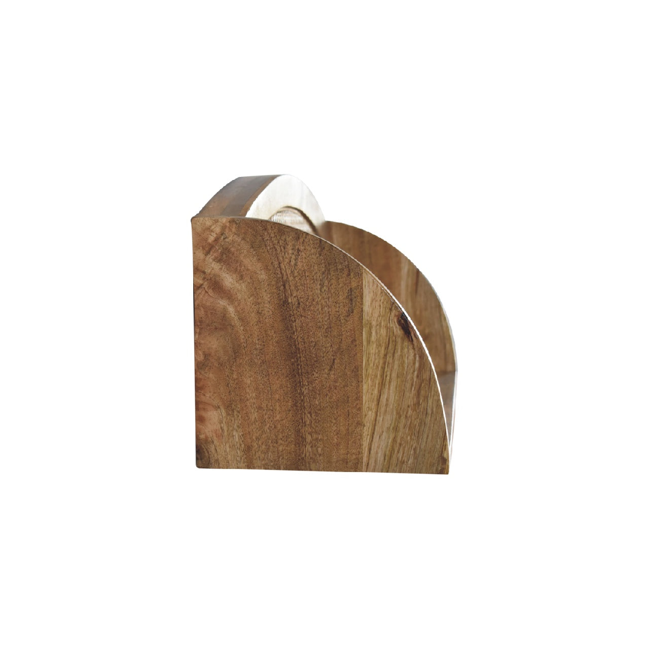 Larissa Open Wall Mounted Shelf - Solid Wood And Rattan