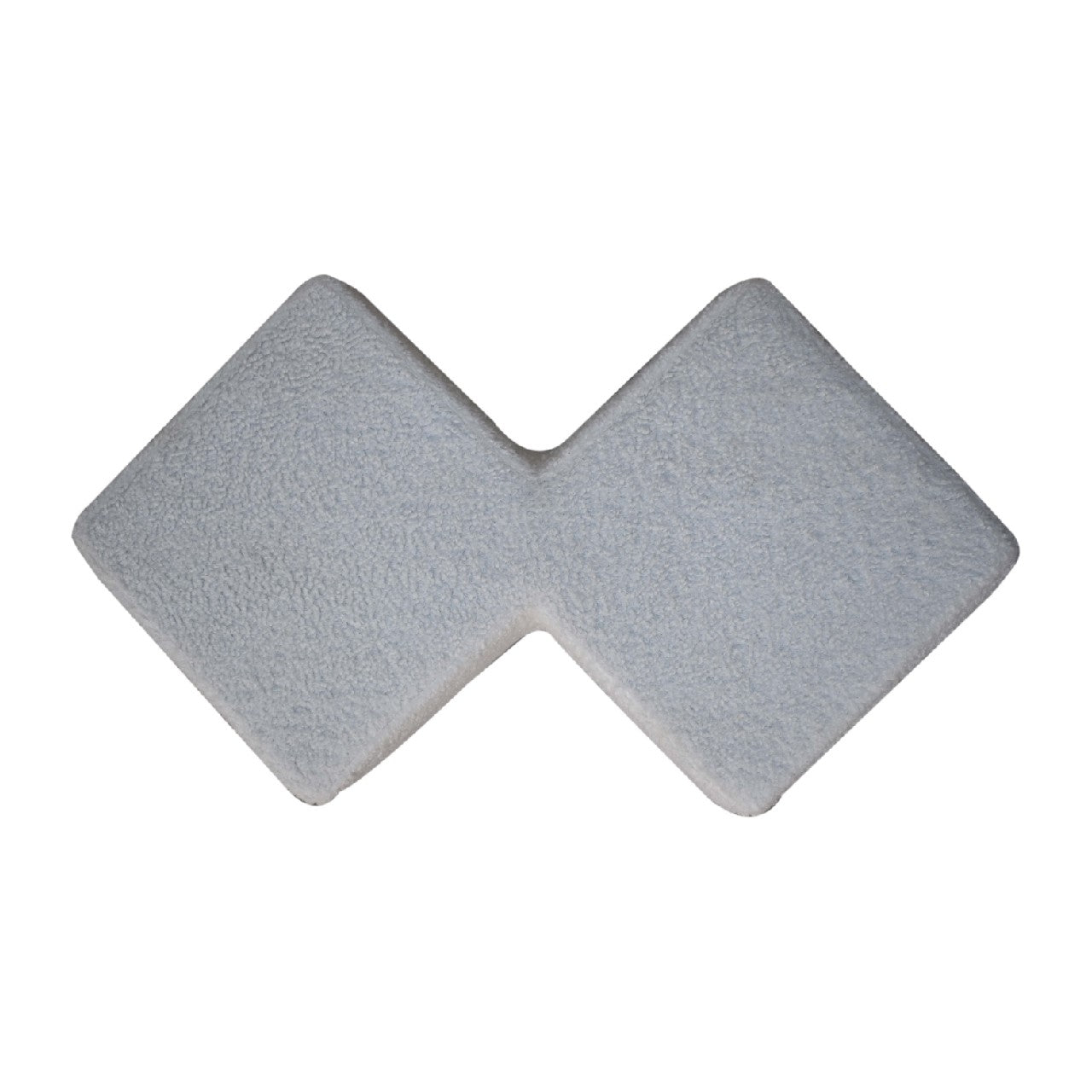 White Boucle Twin Footstool - Handmade Solid Wood Frame with White Boucle Upholstery, Set of 2