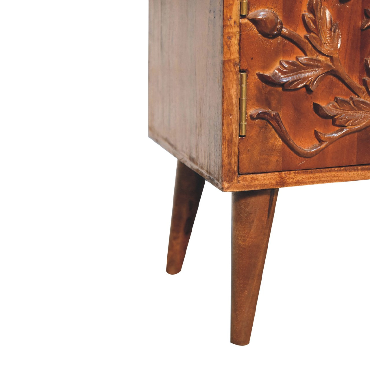 Botanic Media Unit - Handmade Solid Wood TV Stand with Shelves and Storage Compartments