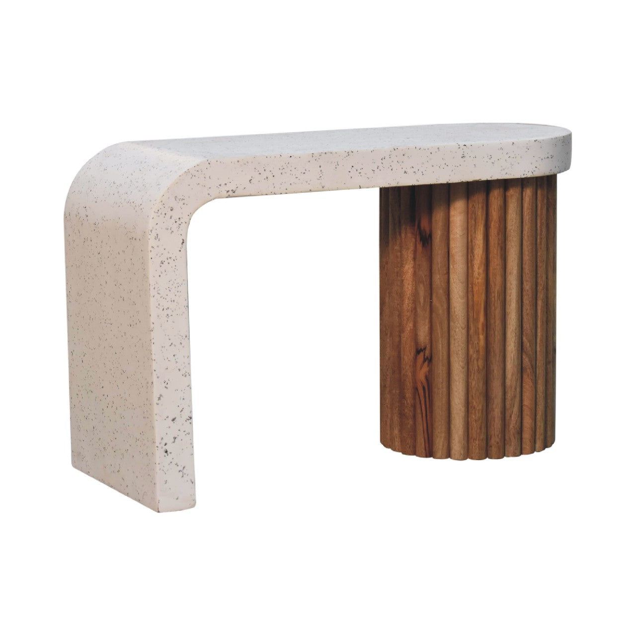Serenity Terrazzo Coffee Table - Handmade Solid Wood Base with Terrazzo Top