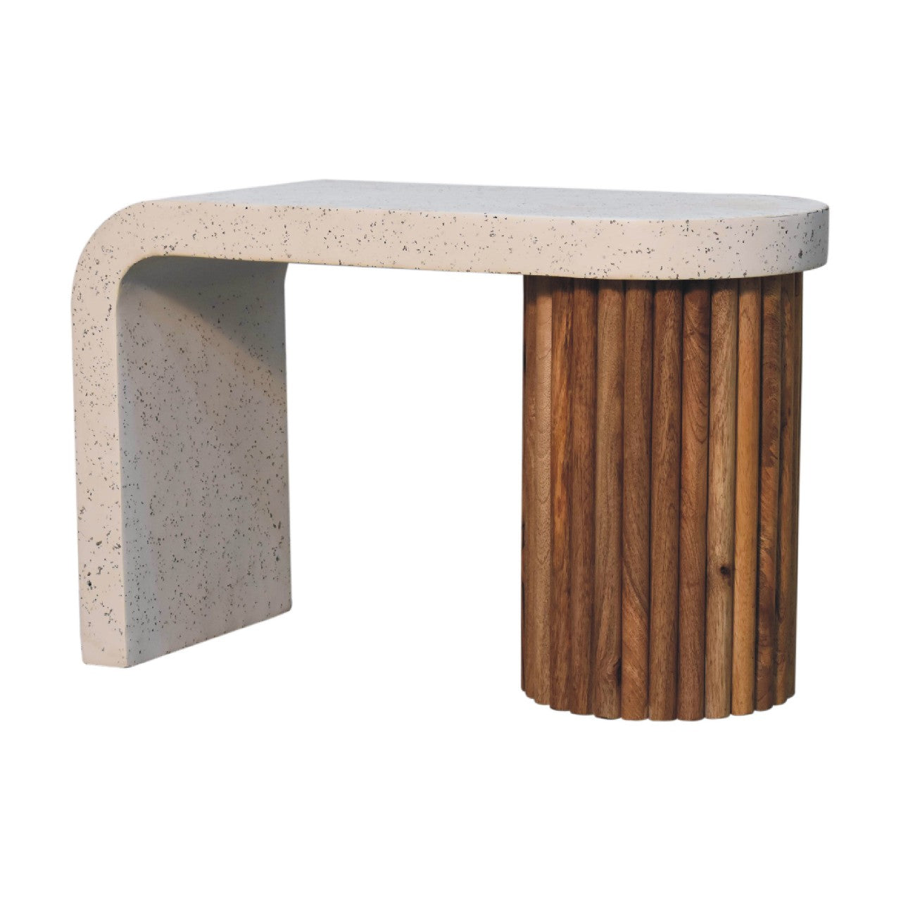 Serenity Terrazzo Coffee Table - Handmade Solid Wood Base with Terrazzo Top