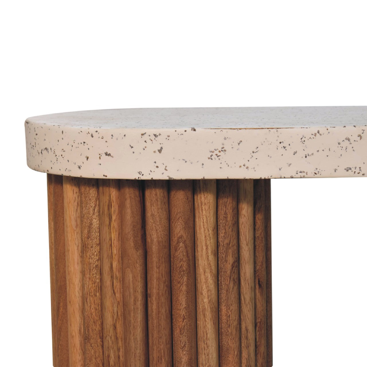 Serenity Terrazzo Coffee Table - Handmade Solid Wood Base with Terrazzo Top