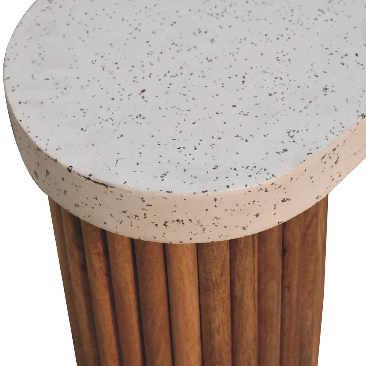 Serenity Terrazzo Coffee Table - Handmade Solid Wood Base with Terrazzo Top
