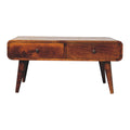 Sonata Chestnut Coffee Table - 4 Drawers, Solid Wood, Handcrafted.