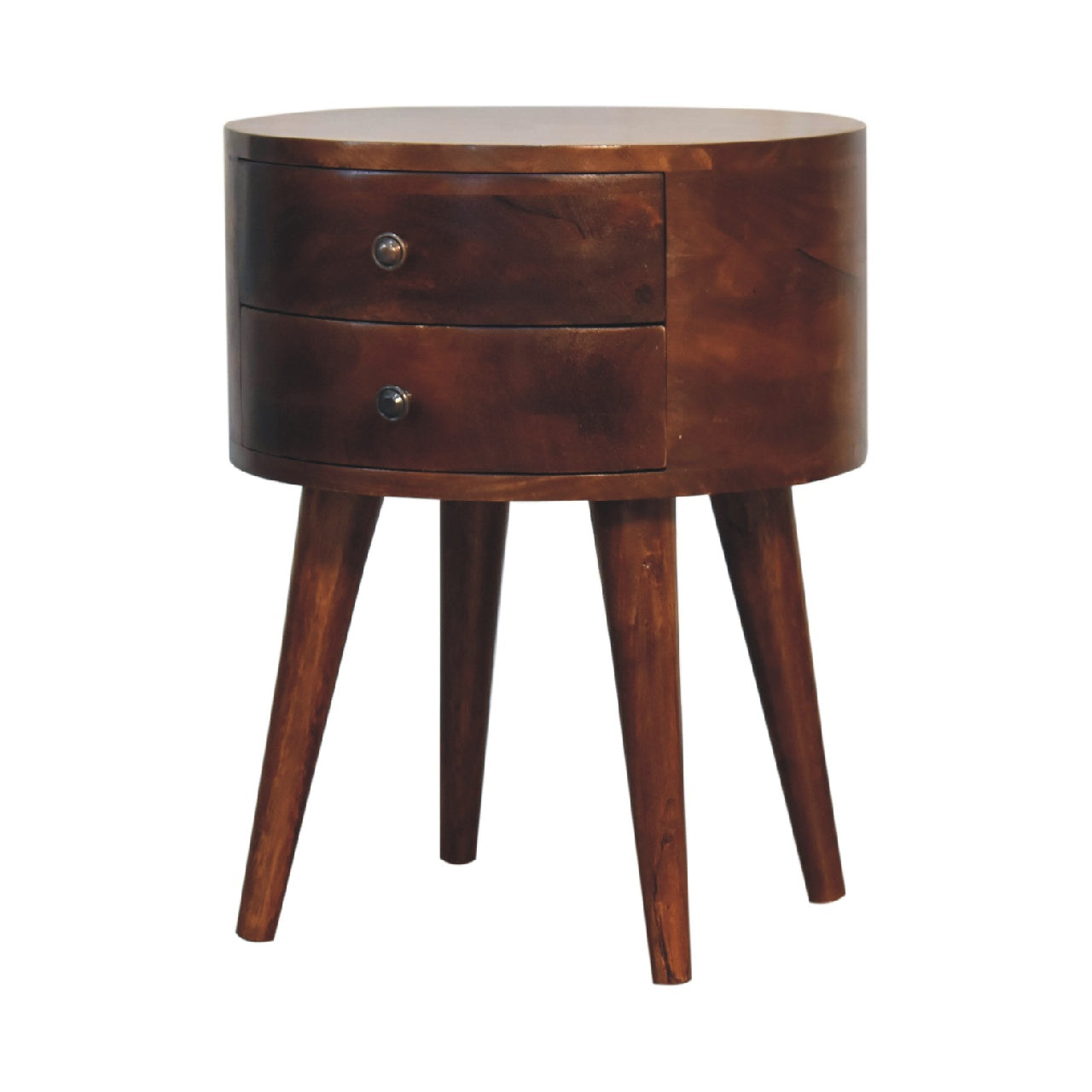 Odyssey Bedside - Handmade Solid Wood Nightstand with 2 Drawer